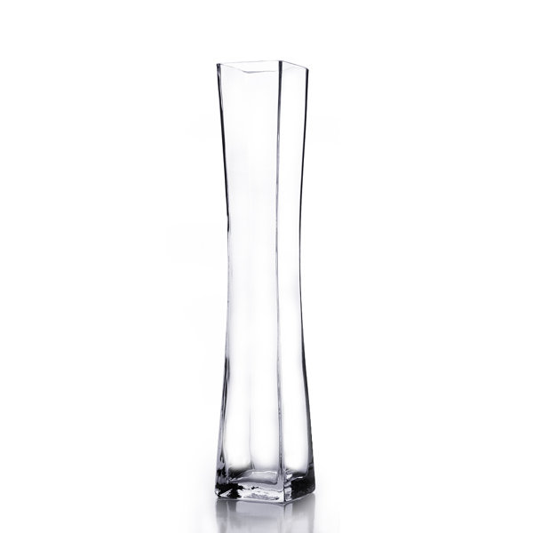 Wrought Studio Alyson Clear Indoor / Outdoor Glass Floor Vase & Reviews